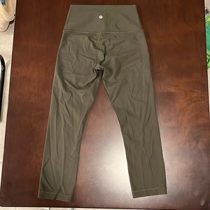 003- Lululemon Athletic Olive Green leggings